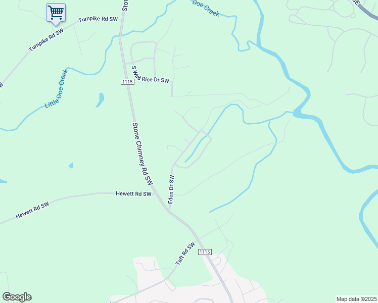map of restaurants, bars, coffee shops, grocery stores, and more near 539 Eden Drive Southwest in Brunswick County