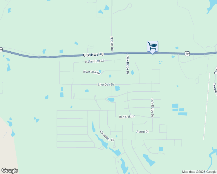 map of restaurants, bars, coffee shops, grocery stores, and more near 7025 Live Oak Drive in Kingston