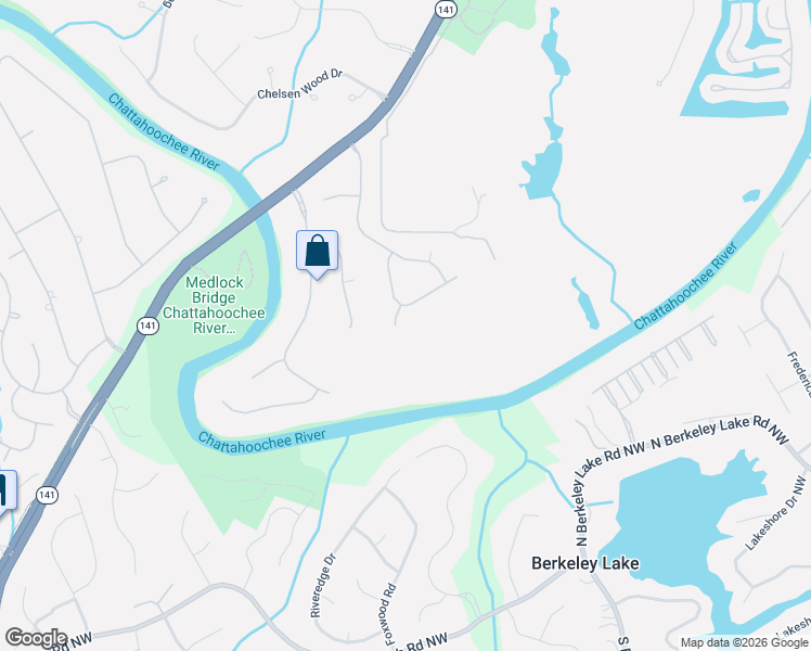 map of restaurants, bars, coffee shops, grocery stores, and more near 300 Chesterton Circle in Duluth