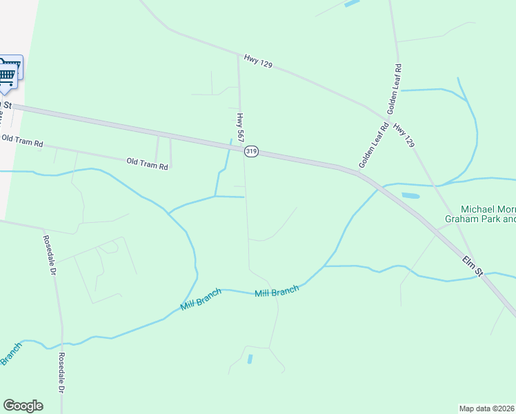 map of restaurants, bars, coffee shops, grocery stores, and more near 3413 Parkridge Drive in Aynor