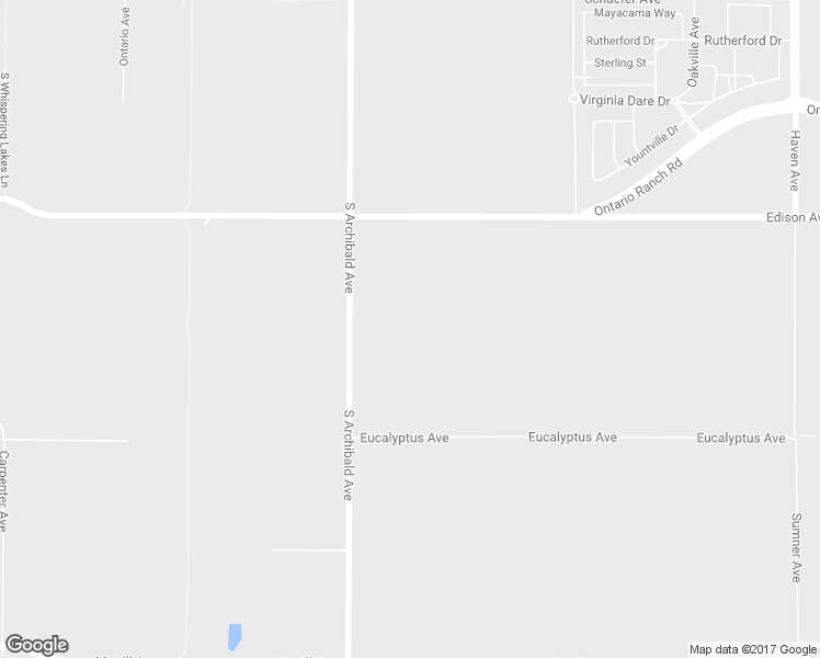 map of restaurants, bars, coffee shops, grocery stores, and more near 9811 Edison Avenue in Ontario