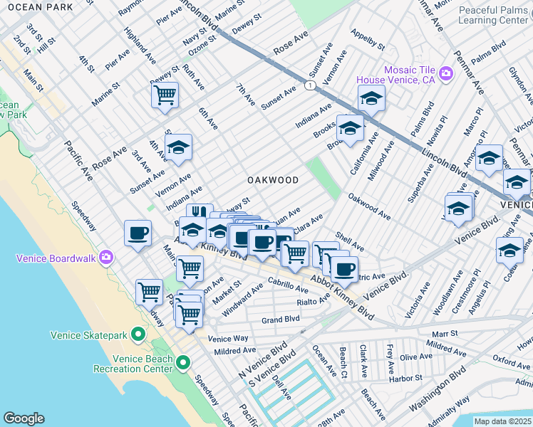 map of restaurants, bars, coffee shops, grocery stores, and more near in 