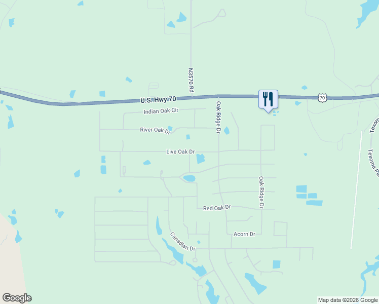 map of restaurants, bars, coffee shops, grocery stores, and more near 7025 Live Oak Drive in Kingston