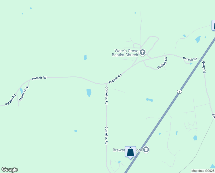map of restaurants, bars, coffee shops, grocery stores, and more near 808 Cornelius Road in Cedartown