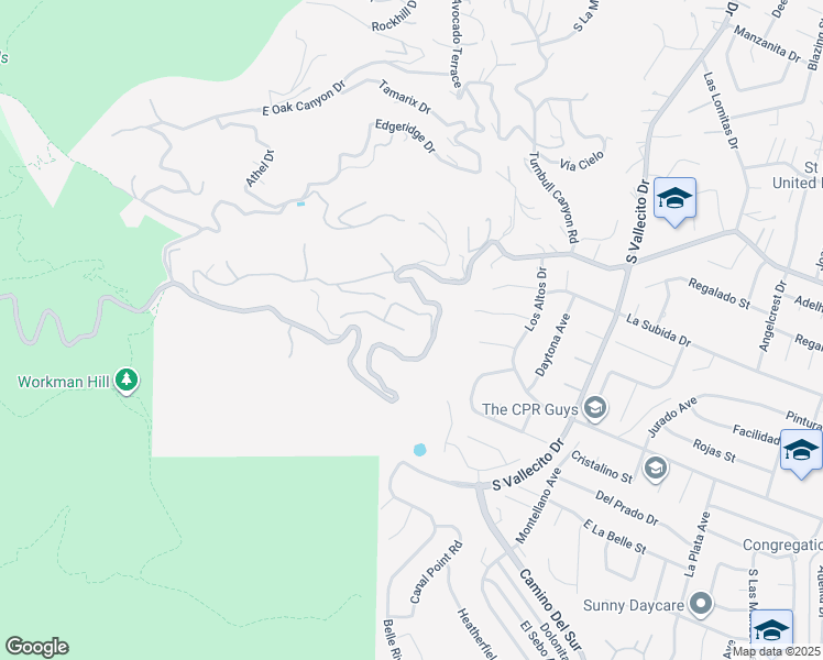 map of restaurants, bars, coffee shops, grocery stores, and more near 14838 Northview Terrace in Hacienda Heights