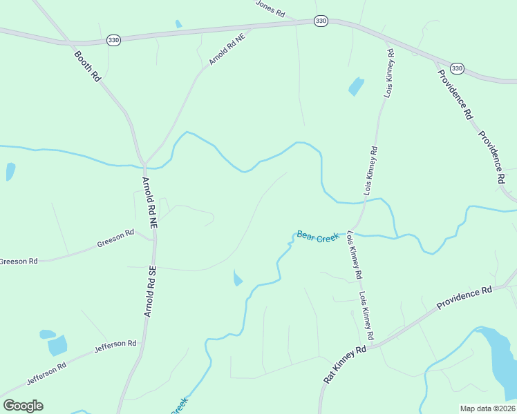 map of restaurants, bars, coffee shops, grocery stores, and more near 2500 Bear Creek Road in Statham