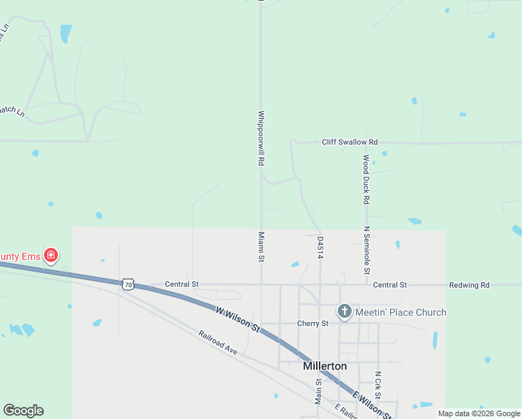 map of restaurants, bars, coffee shops, grocery stores, and more near Whippoorwill Road in Valliant