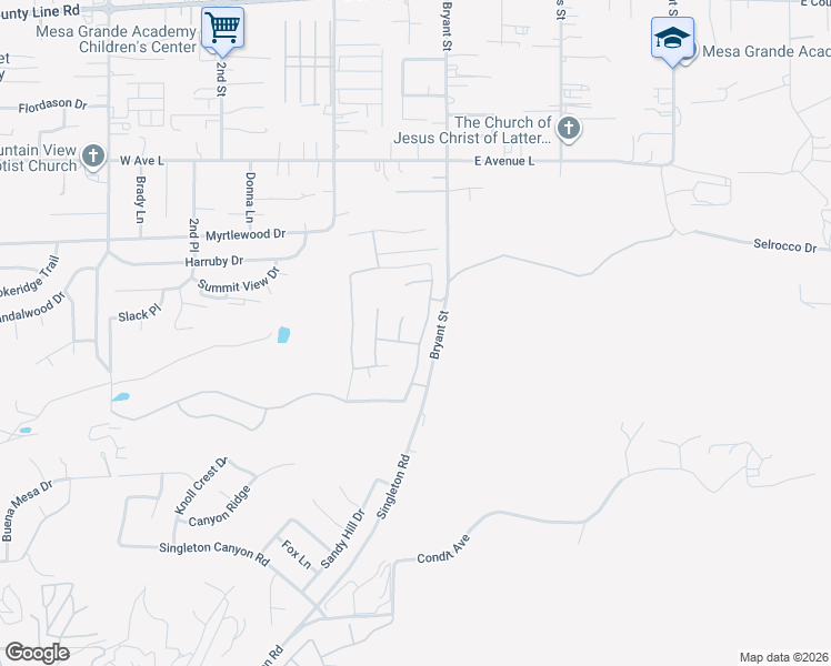 map of restaurants, bars, coffee shops, grocery stores, and more near 1254 Heritage Drive in Calimesa