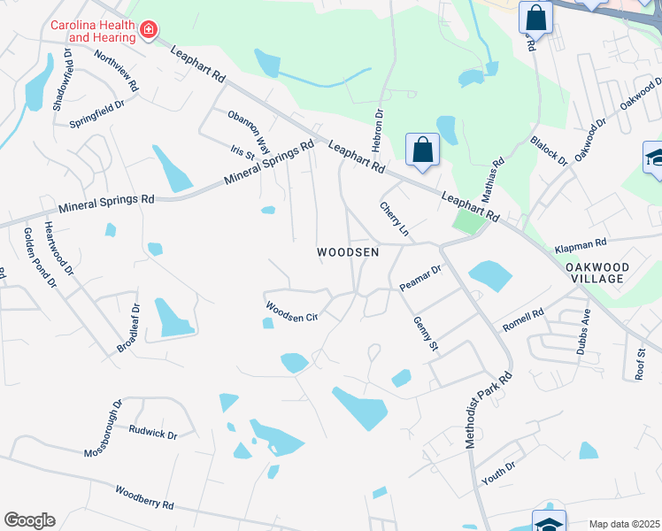 map of restaurants, bars, coffee shops, grocery stores, and more near 245 Mineral Springs Circle in Lexington