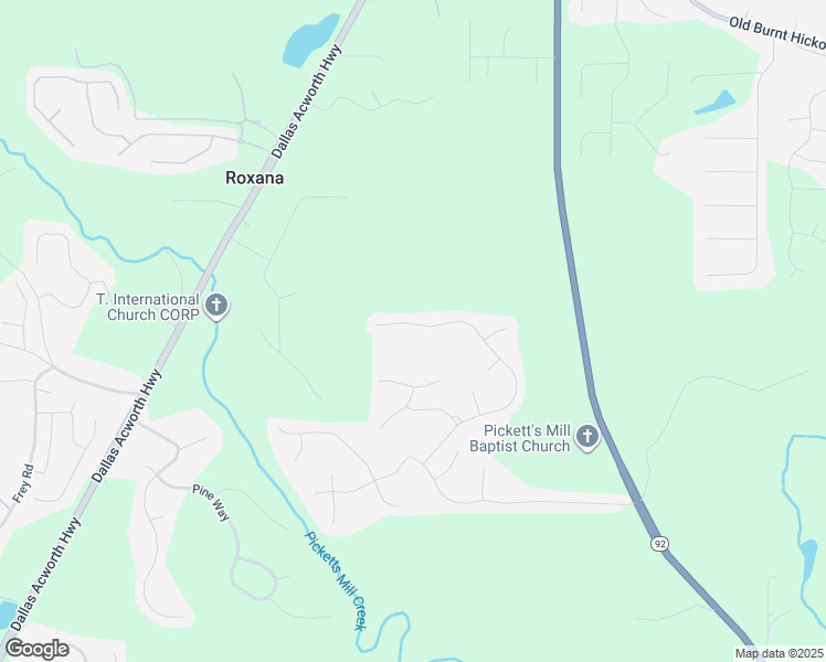 map of restaurants, bars, coffee shops, grocery stores, and more near 585 Wood Point Way in Dallas