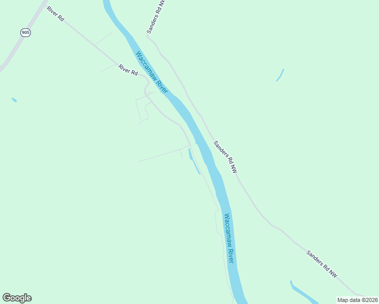 map of restaurants, bars, coffee shops, grocery stores, and more near 1053 River Road in Tabor City