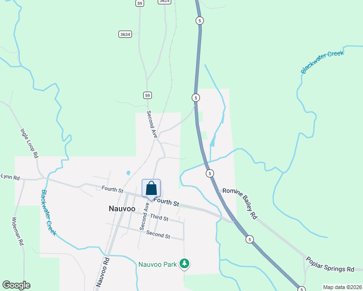 map of restaurants, bars, coffee shops, grocery stores, and more near 311 Second Avenue in Nauvoo