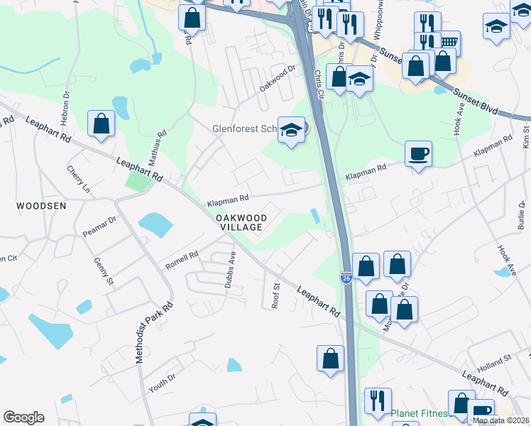 map of restaurants, bars, coffee shops, grocery stores, and more near 141 Brewers Oak lane in West Columbia