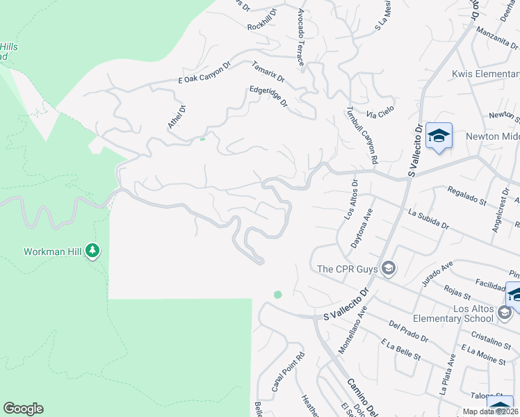 map of restaurants, bars, coffee shops, grocery stores, and more near 14812 Northview Terrace in Hacienda Heights