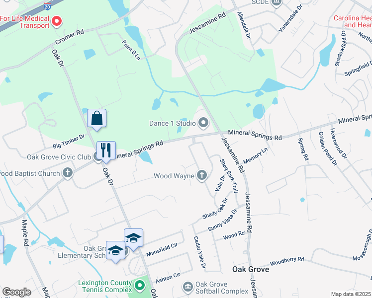 map of restaurants, bars, coffee shops, grocery stores, and more near 104 Duchess Trail in Lexington