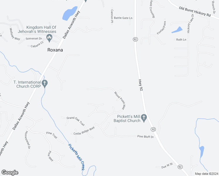 map of restaurants, bars, coffee shops, grocery stores, and more near 490 Wood Point Way in Dallas