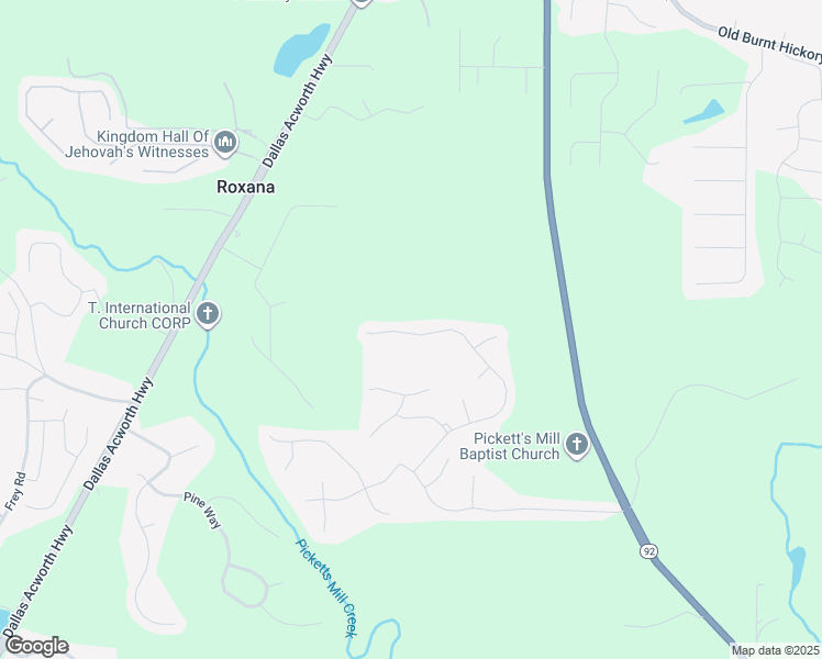 map of restaurants, bars, coffee shops, grocery stores, and more near 572 Wood Point Way in Dallas