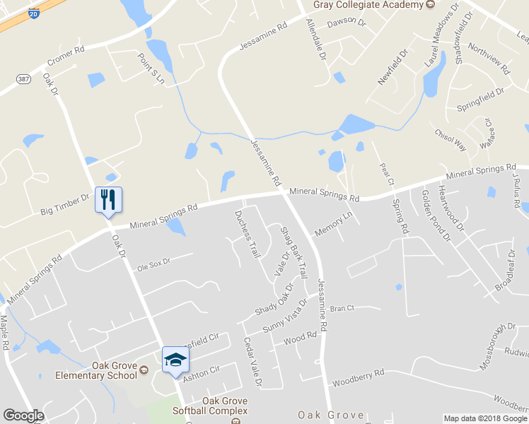 map of restaurants, bars, coffee shops, grocery stores, and more near 309 Duchess Trail in Lexington