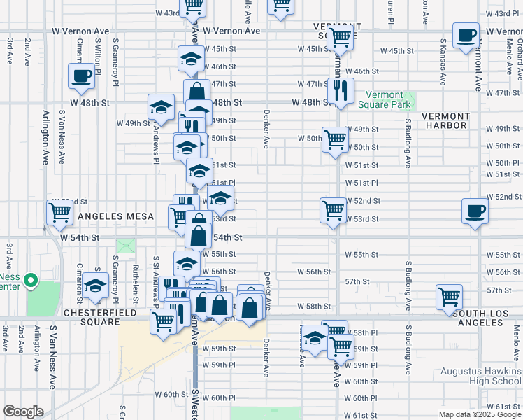 map of restaurants, bars, coffee shops, grocery stores, and more near in Los Angeles