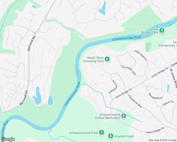map of restaurants, bars, coffee shops, grocery stores, and more near 4894 Fitzpatrick Way in Norcross