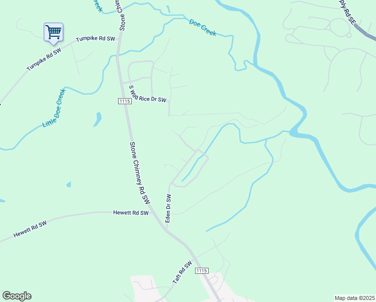 map of restaurants, bars, coffee shops, grocery stores, and more near 845 Compass Rose Lane Southwest in Brunswick County