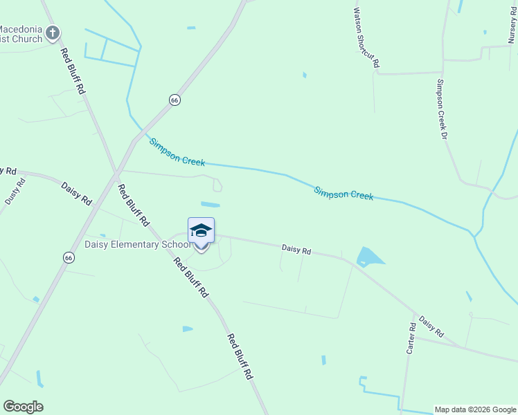 map of restaurants, bars, coffee shops, grocery stores, and more near 3065 Daisy Road in Loris