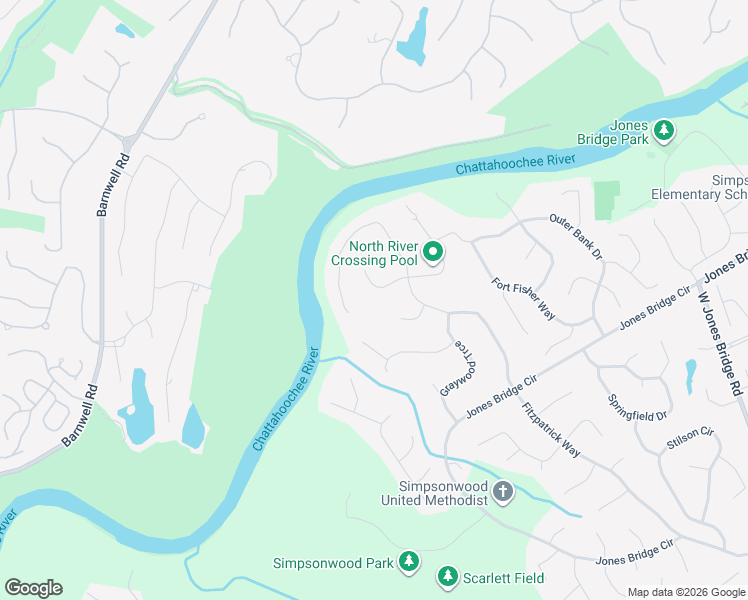 map of restaurants, bars, coffee shops, grocery stores, and more near 4894 Fitzpatrick Way in Norcross