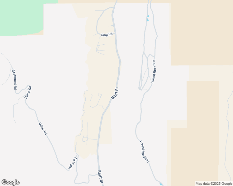 map of restaurants, bars, coffee shops, grocery stores, and more near Bluff Street in Banning