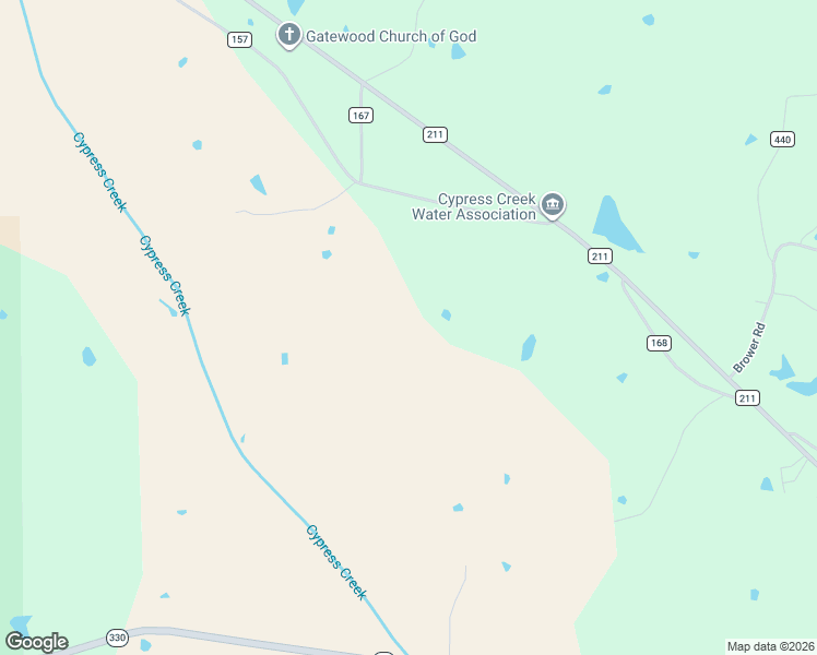 map of restaurants, bars, coffee shops, grocery stores, and more near 26-1172 County Road 157 in Coffeeville