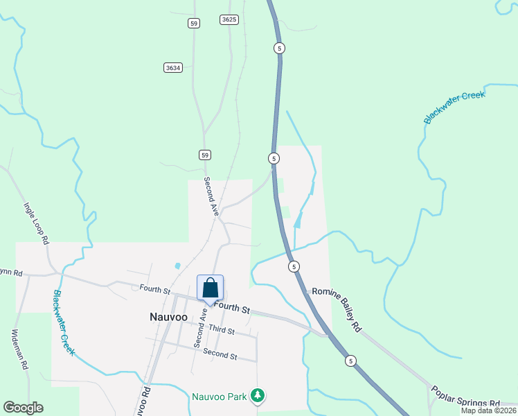 map of restaurants, bars, coffee shops, grocery stores, and more near 311 Second Avenue in Nauvoo