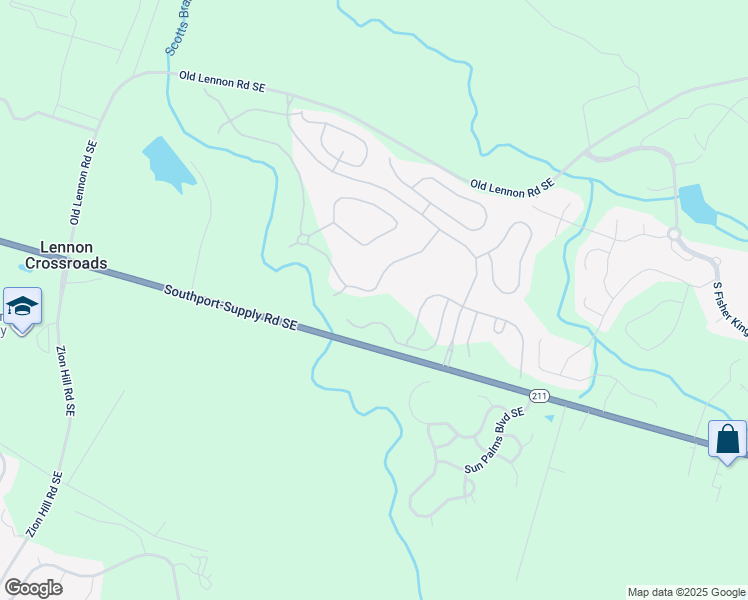 map of restaurants, bars, coffee shops, grocery stores, and more near 1239 Saint Simons Drive Southeast in Bolivia
