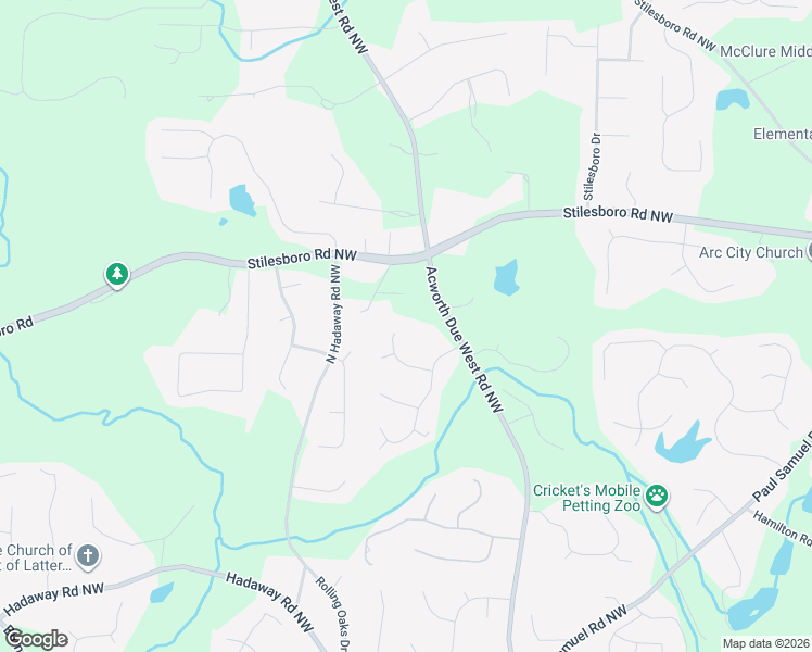 map of restaurants, bars, coffee shops, grocery stores, and more near 4280 Stef Lane Northwest in Kennesaw