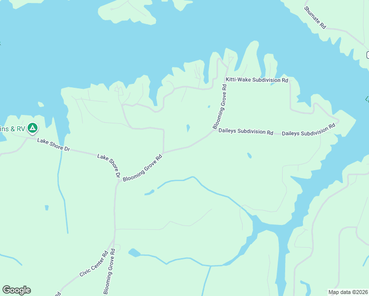 map of restaurants, bars, coffee shops, grocery stores, and more near 3229 Blooming Grove Road in Jasper