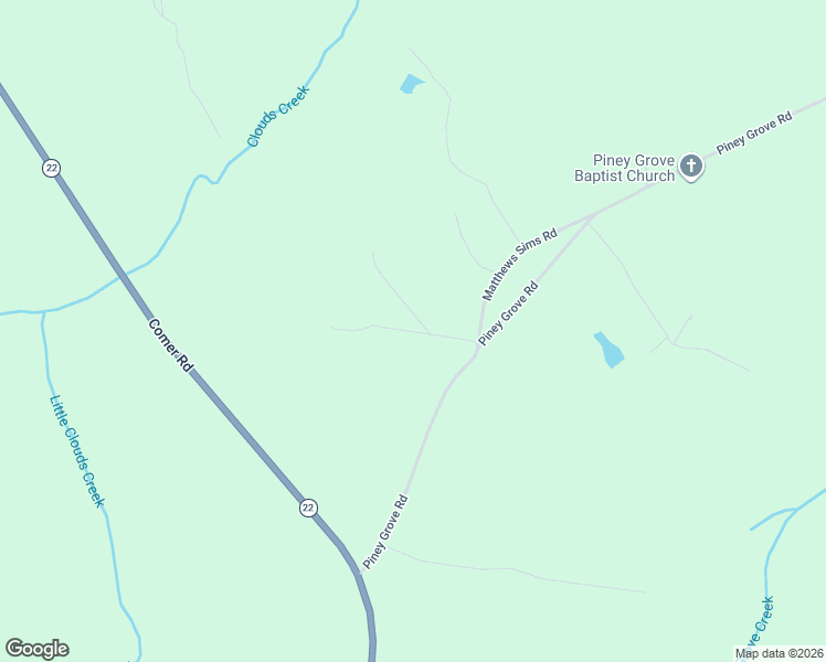 map of restaurants, bars, coffee shops, grocery stores, and more near S&S Drive in Comer