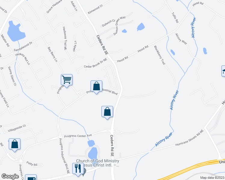 map of restaurants, bars, coffee shops, grocery stores, and more near 1732 Weatherbrook Circle in Lawrenceville