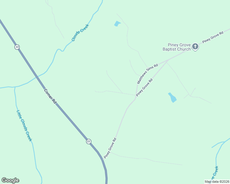 map of restaurants, bars, coffee shops, grocery stores, and more near S&S Drive in Oglethorpe County