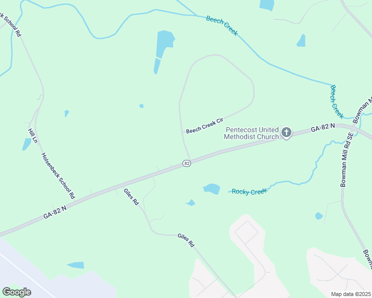 map of restaurants, bars, coffee shops, grocery stores, and more near 968 Georgia 82 in Winder