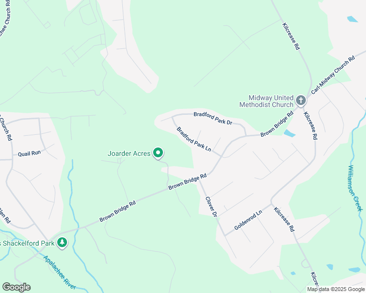 map of restaurants, bars, coffee shops, grocery stores, and more near 1216 Bradford Park Lane in Auburn
