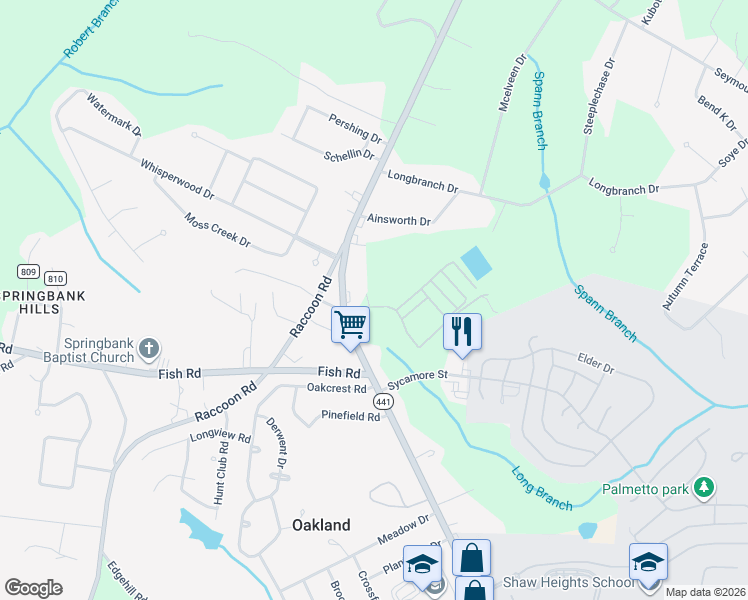 map of restaurants, bars, coffee shops, grocery stores, and more near 101-117 Briarcliff Street in Dalzell