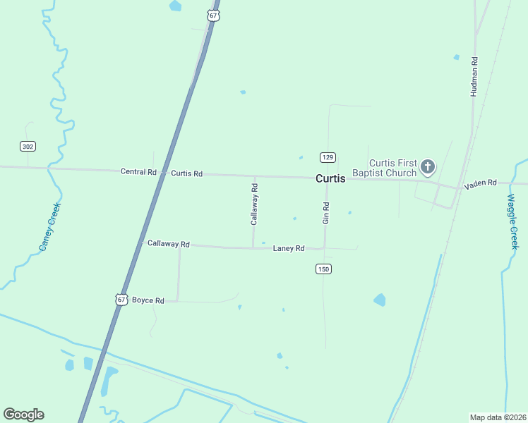 map of restaurants, bars, coffee shops, grocery stores, and more near 133 Curtis Road in Gurdon