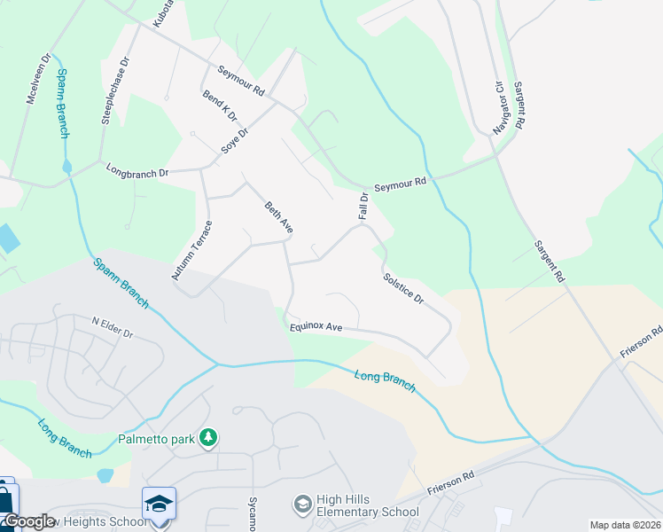 map of restaurants, bars, coffee shops, grocery stores, and more near 70 Executive Circle in Dalzell