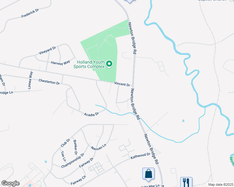 map of restaurants, bars, coffee shops, grocery stores, and more near 117-121 Deer Creek Drive in Athens