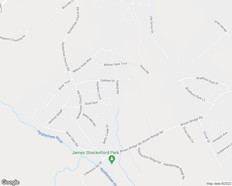 map of restaurants, bars, coffee shops, grocery stores, and more near 1541 Oakhill Road in Auburn