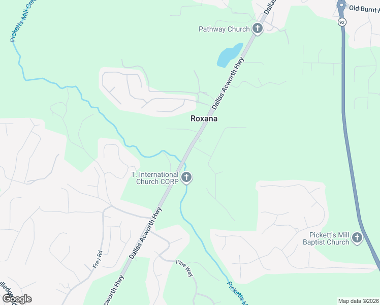 map of restaurants, bars, coffee shops, grocery stores, and more near 7010 Dallas Acworth Highway in Dallas