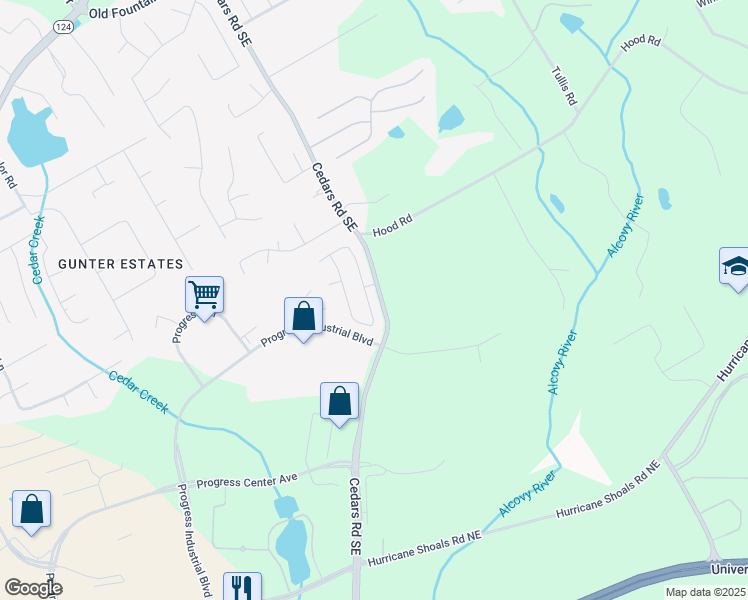 map of restaurants, bars, coffee shops, grocery stores, and more near 1592 Weatherbrook Circle in Lawrenceville