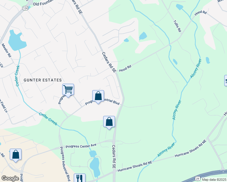 map of restaurants, bars, coffee shops, grocery stores, and more near 1777 Weatherbrook Circle in Lawrenceville
