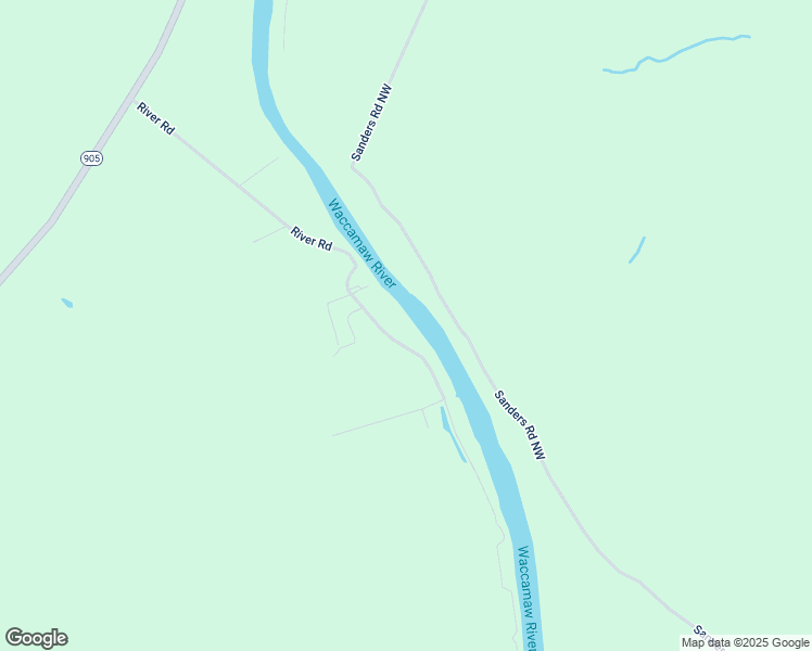 map of restaurants, bars, coffee shops, grocery stores, and more near 865 River Road in Tabor City