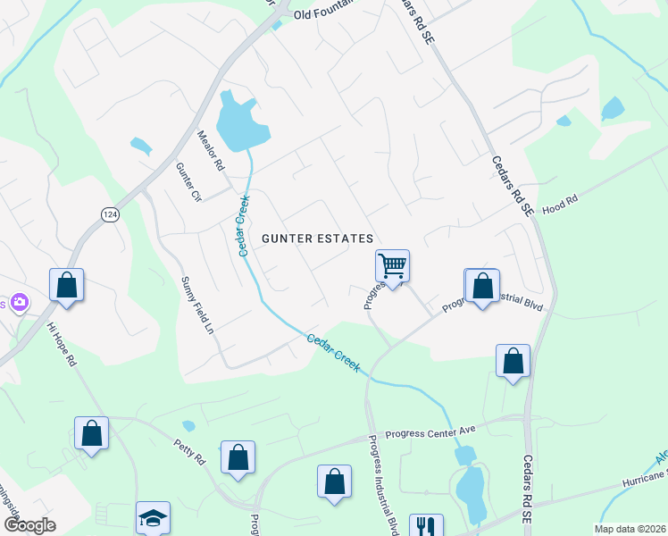 map of restaurants, bars, coffee shops, grocery stores, and more near 1154 Oak Grove Circle in Lawrenceville