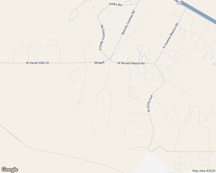 map of restaurants, bars, coffee shops, grocery stores, and more near 56555 Rancho Castias Road in Wickenburg