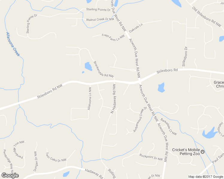 map of restaurants, bars, coffee shops, grocery stores, and more near 1758 North Hadaway Road Northwest in Kennesaw